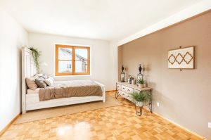Schlafzimmer - Schlafzimmer, Landhaus - (KI generiert)