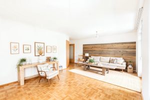 Wohn- und Essbereich - Wohnzimmer, Landhaus - (KI generiert)