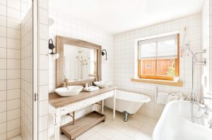 Bad - Badezimmer, Landhaus - (KI generiert)
