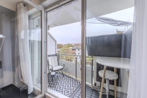 Blick auf den Balkon