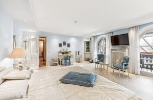 Blaues Schlafzimmer