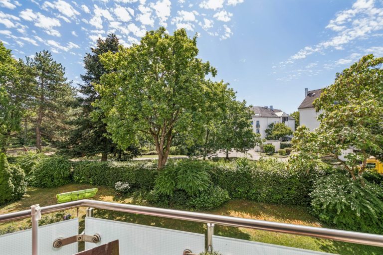 Blick vom Balkon