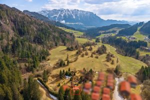 Haus vor Zahmen Kaiser