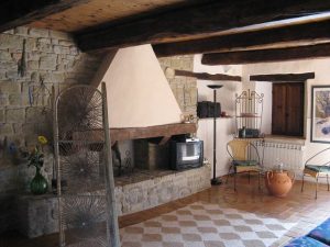 Kamin in der Ferienwohnung